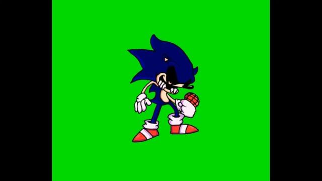 Fnf Sonic Exe Зелёный фон футаж
