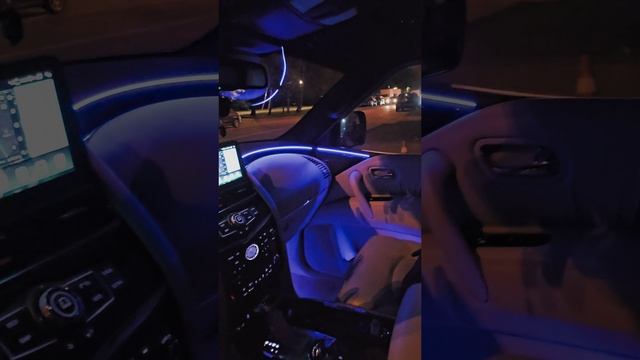 Алькантара, звёздное небо + амбиентная подсветка салона на Инфинити QX56