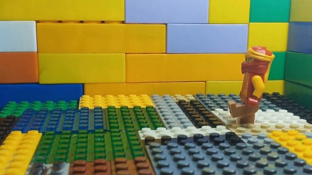 тест ходьбы, лего анимация.