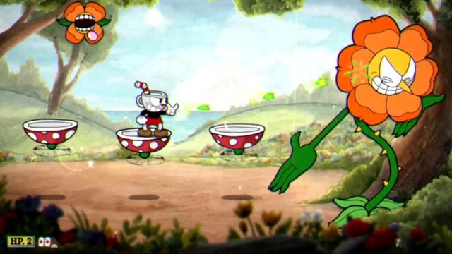 увидел жудкий цветок №6 Cuphead