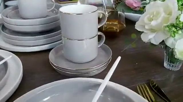 Сервиз за хранене 18 ч. MODERN GRAY