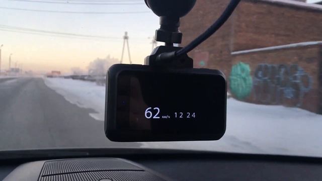 TrendVision TDR-725 Real 4K. Пример оповещения.