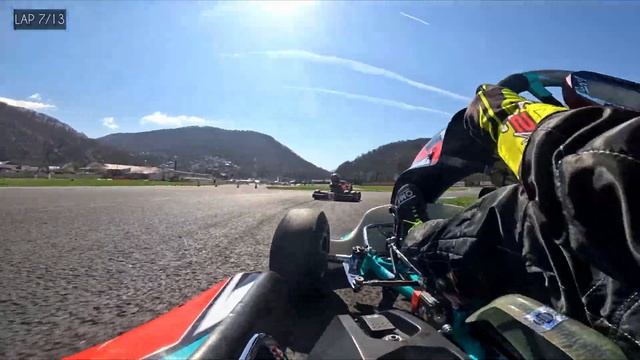 Я пытался догнать его 7 кругов. Обошел еще двоих и показал свое лучшее время круга 8 лет Сочи