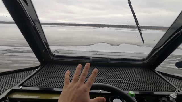 Ломаю лёд волной на прототипе полноповоротного везде
