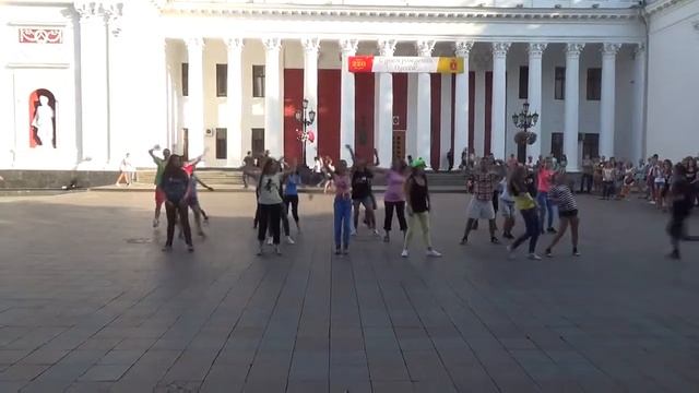 Флешмоб на Думской площади, Одесса