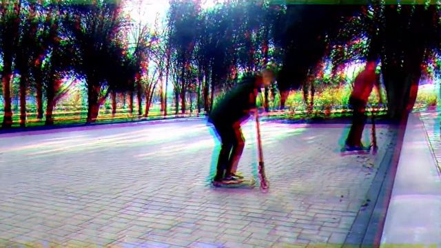 самокатный день.хорошая попытка на кик флип