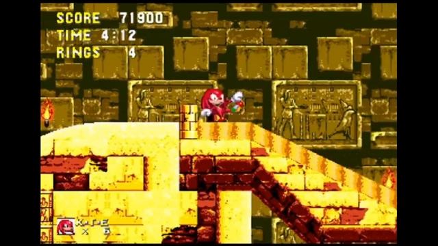 Соник и Наклс | Сега | Прохождение часть 3 Наклс  (Белка и Monster)