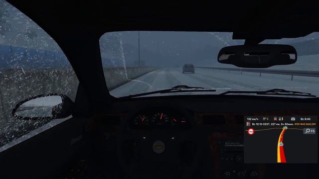 еду в Берлин на авто зимой(ets 2)