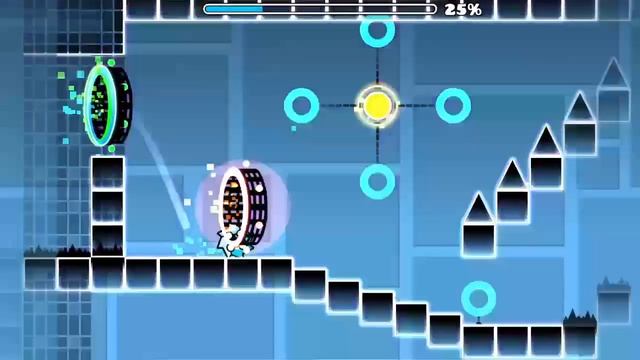 Прошел первый ДЕМОН в Geometry Dash!