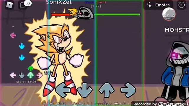 Играю в Friday Night Funkin в роблоксе на телефоне