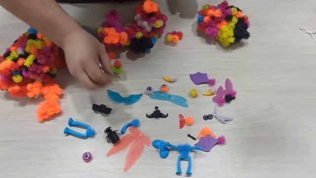 Липучка,репейник,Bunchems конструктор