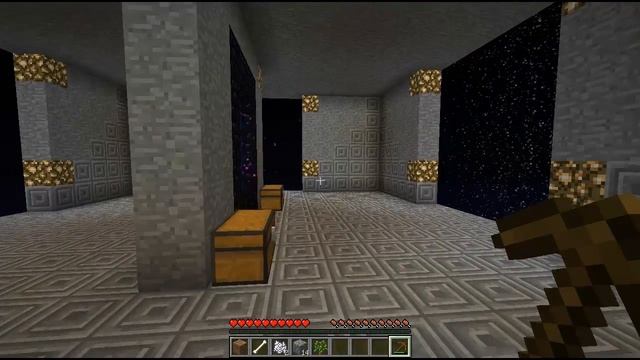 Minecraft - Летающий храм - 1 серия - Добываем ресурсы.