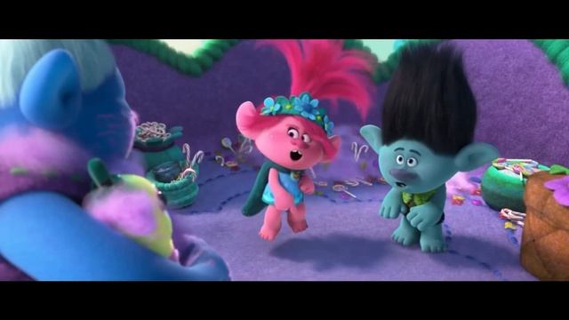 Розочка и Цветан отправились к Королеве Рокс. Тролли: Мировой тур (2020) год.