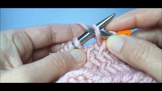 Плавный переход в круговом вязании узора Рыбья кость