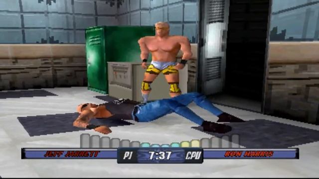 WCW Backstage Assault Полное прохождение за Джеффа Джарета по прозвищу  Гитарист