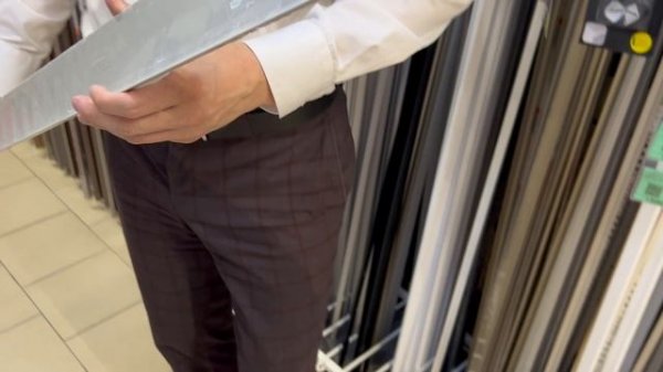 Плинтус алюминиевый Волшебная палочка 80 мм 3,0 м Чёрный матовый