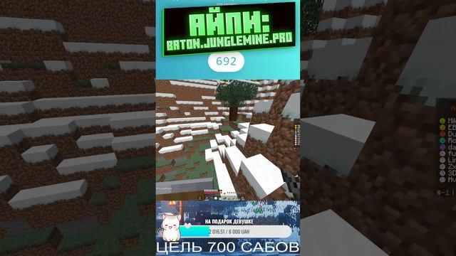 🌴ТУРНИР🌴ОТКРЫЛ СВОЙ СЕРВЕР 🌴baton.junglemine.pro  #shorts #junglemin