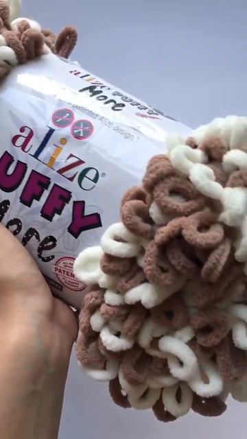 Подробный обзор плюшевой пряжи Alize Puffy More №6261