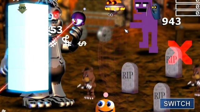 фнаф ворлд 3D 3 часть поражение над чипером