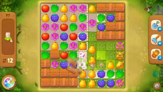 Gardenscapes прохождение 97 уровня