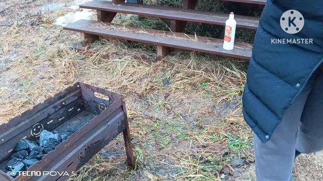 Жарим шашлык на даче