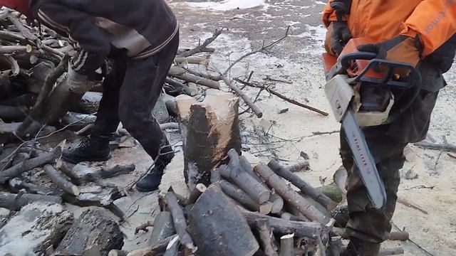 Штиль 250 в минус 10 пилим без проблем