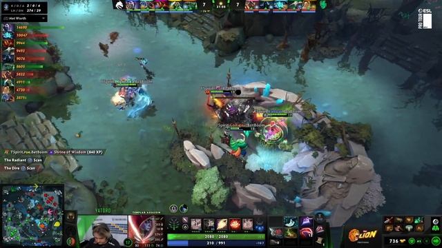 Team Falcons проти Team Spirit | Гра 3 | ESL One - Raleigh - Playoffs