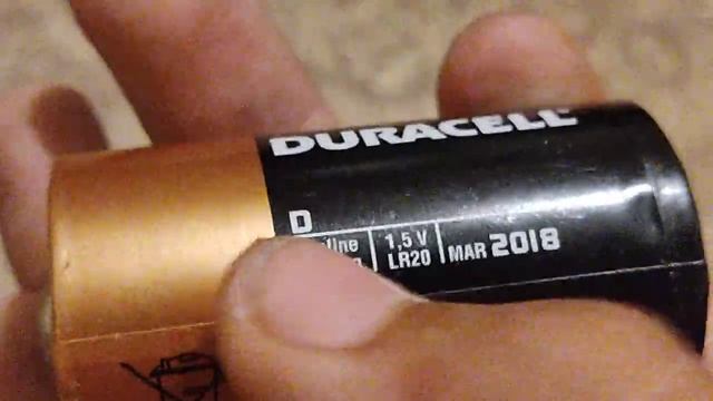Обзор батарейки типа D Duracell D-03-2018-08.11-LR20-1.5V.