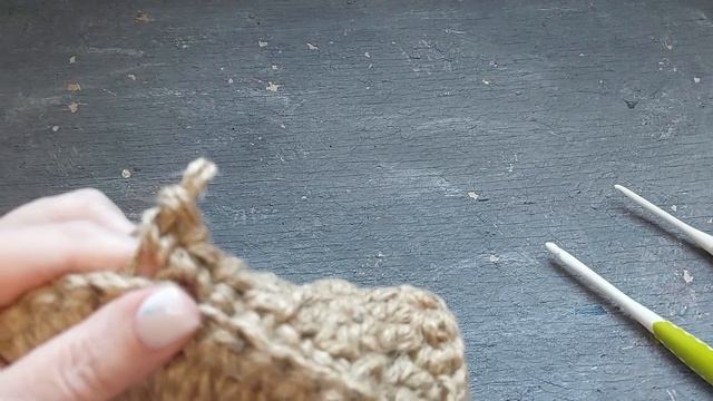 #10 ТАпки КАпри вяжем из Джута  крючком