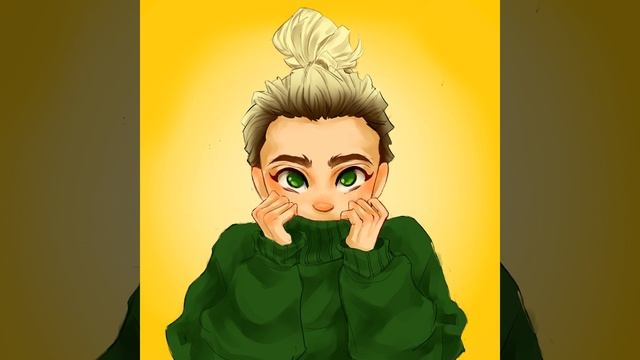 Зелёные глаза, зелёная толстовка