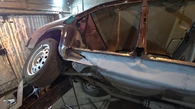 Поставил двери. Дефектовка кузова. Замена порога ваз 2107.