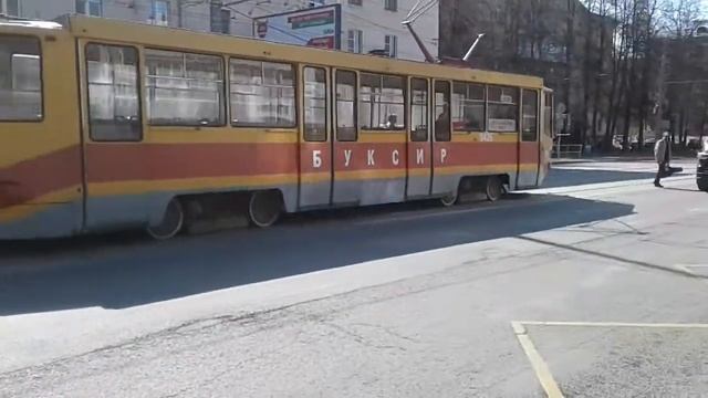 Трамвай 71-608 КТМ БУКСИР номер 0426.