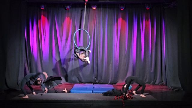 Воздушноая гимнастика,кольцо. Отчетный концерт. 23 мая 2025г.