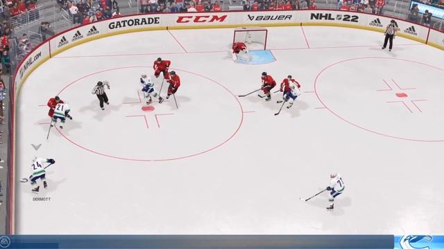 NHL 2022 первый тур Vancouver Canucks - Washington Capitals
