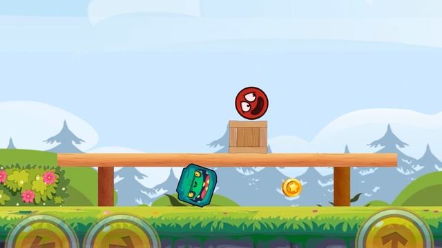 Красный шарик заблудился в лесу и возвращается домой Red Boll