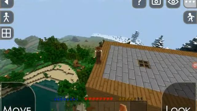 Пятиэтажный дом из дерева в выживании в Survivalcraft