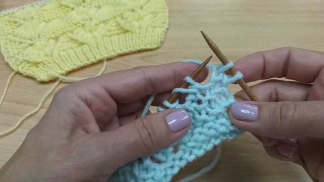 Чудесный узор КАМЕННЫЙ ЦВЕТОК 2. Вязание спицами.