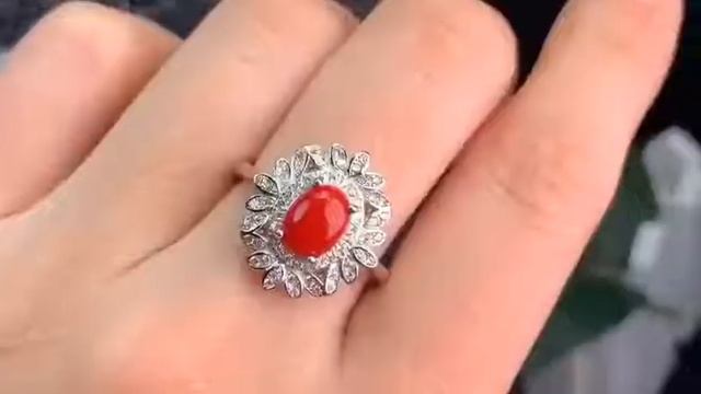 Kjjeaxcmy бутик ювелирные изделия 925 серебро инкрустировано природный красный коралловый рубин