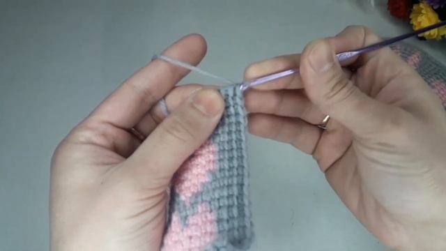 Tunischa Usulda Pinetka To'qish (4-5yosh)/Вязем пинетки тунисском вязание/Crochet Baby Booties