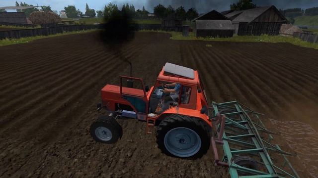 Закультивировал поле  На мтз 80