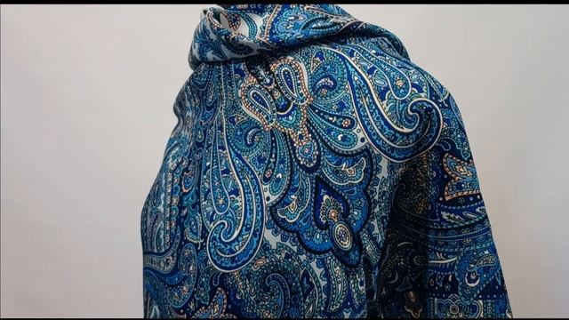 Терем расписной.Артикул 1. Видео примерка. ПАВЛОВОПОСАДСКАЯ ШАЛЬ. Размер 135. Белокур Наталья