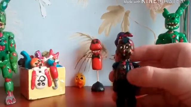 Мои фигурки фнаф 3 пластилина