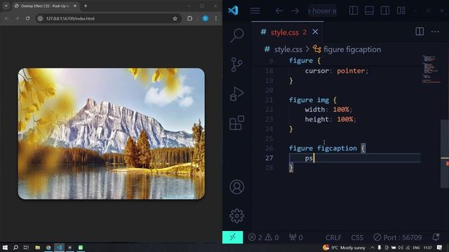 Эффект наложения при наведении используя HTML & CSS шаг за