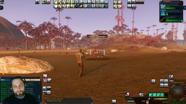 Entropia Universe Piron 20 Охота на Ambulimax минусовая охота!