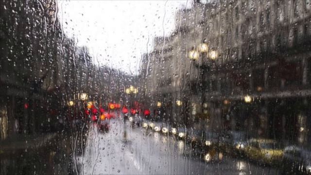 Spring. City. Evening. Rain Outside The Window. Весна. Город. Вечер. Дождь за