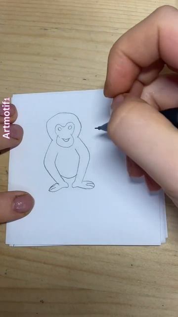 Как нарисовать обезьянку ? 🐵