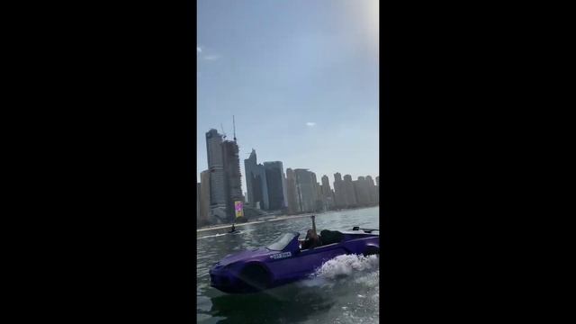 КАТАЮСЬ НА МАШИНЕ ПО ВОДЕ В ДУБАЕ ! ВОДНАЯ МАШИНА !