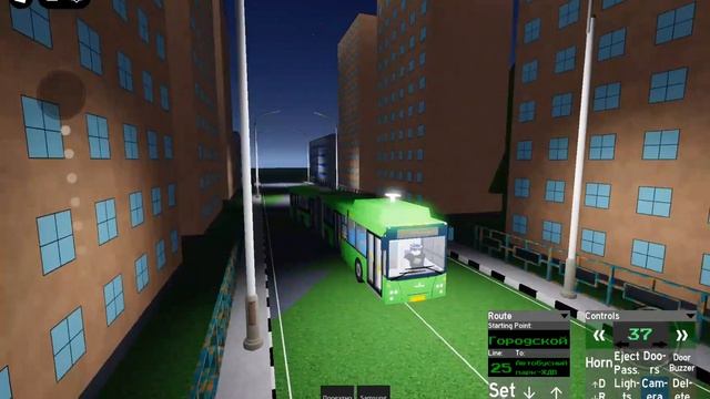 Роблокс Карта Города Тюмень покатушки на автобусе МАЗ