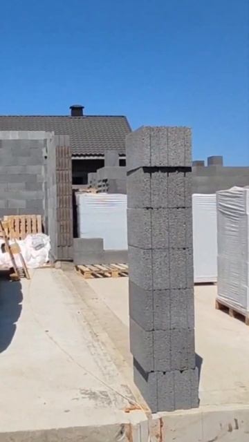 Кладка стен керамзитобетонным блоком #какпостроитьдо