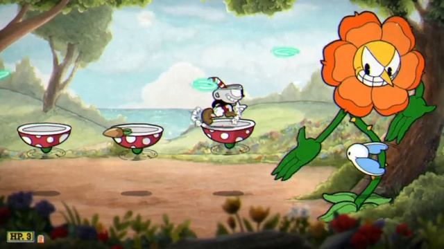 прохождение Cuphead 2 бесящий цветок